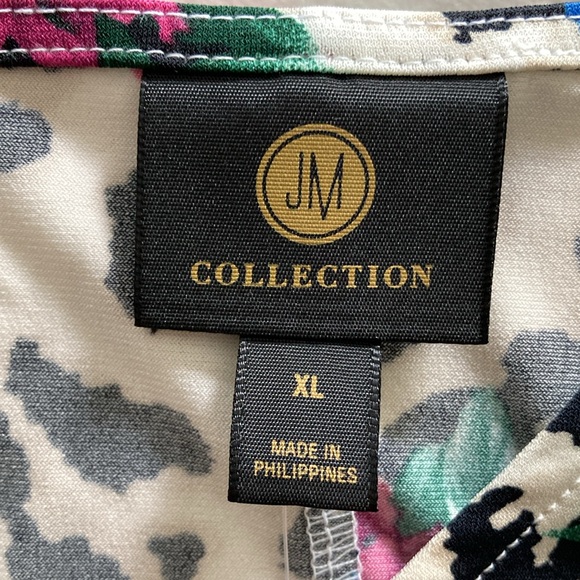 JM Collection, Lux Hues, Floral Top, Size XL - Picture 6 of 10